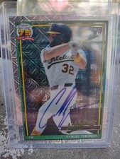 2026 Topps Chrome 75 Silver Colby Thomas On Card Auto RC Oakland A's Rookie SP