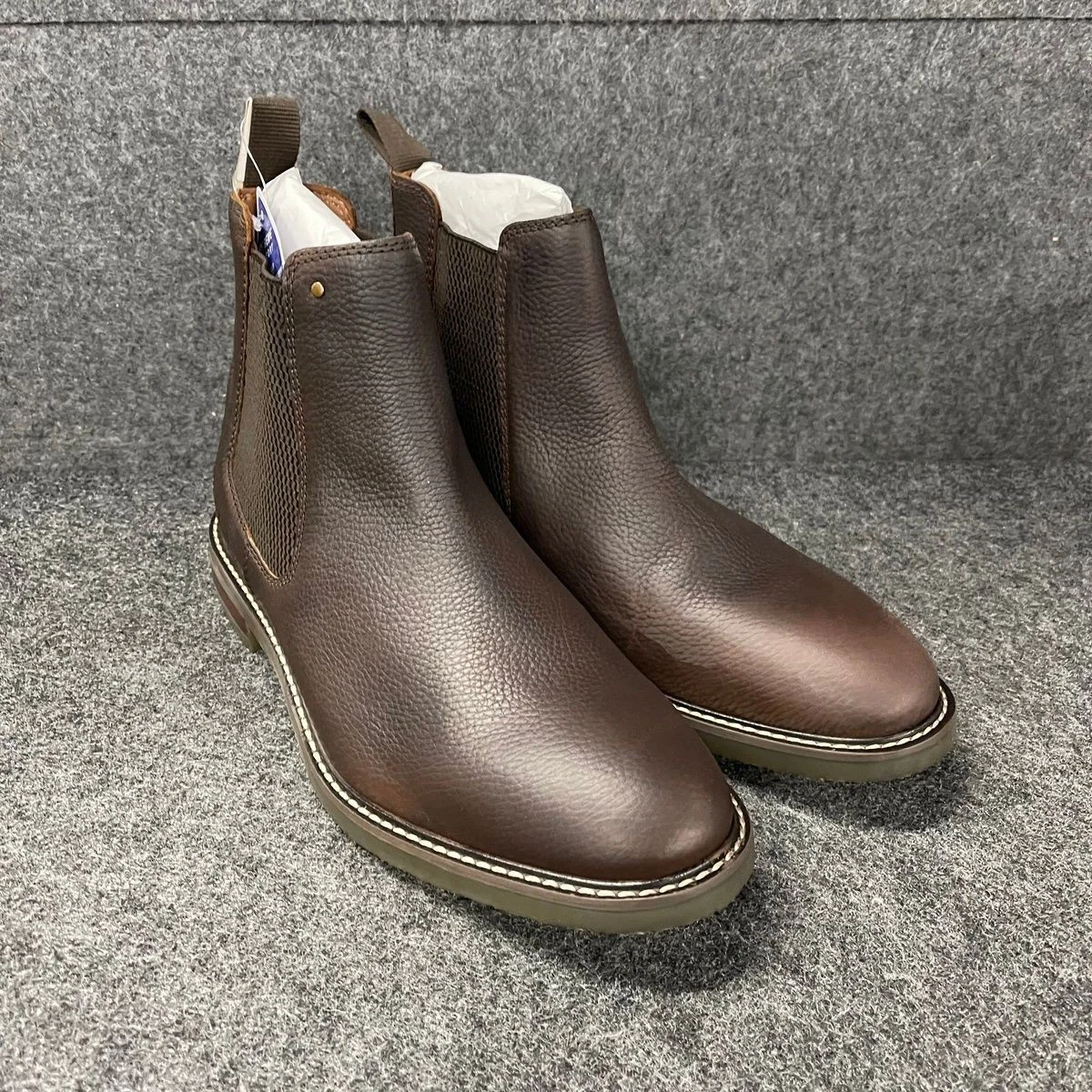 Clarks Heren Emmet Zip Chelsea Boot, bruin distressed, 12 UK, Bruin noodlijdend, 47 EU