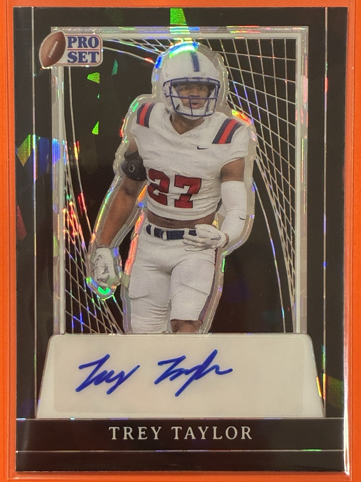 2024 Leaf Pro Set Metal Trey Taylor Auto Black Crystals /5 #PA-TT2 Football