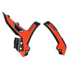 Acerbis X-Grip Frame Guards Black/Orange For KTM SX XC SXF XCF