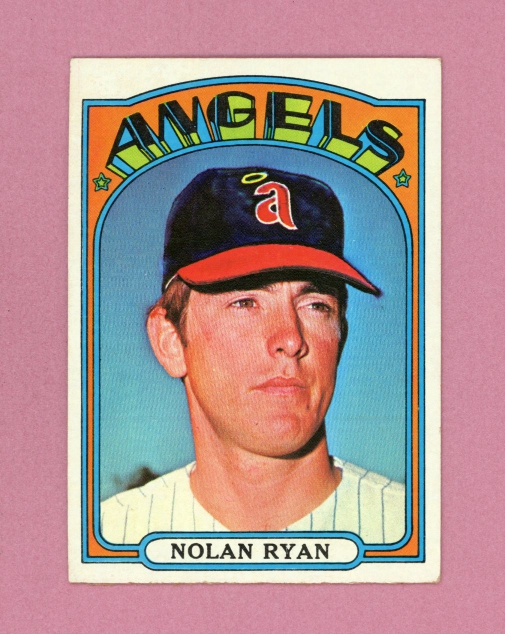 1972 Topps #595 Nolan Ryan California Angels Semi-High Number Baseball Card EX