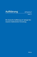 Die Deutsche AufkläRung Im Spiegel Der Neueren Italienischen Forschung Robert Th