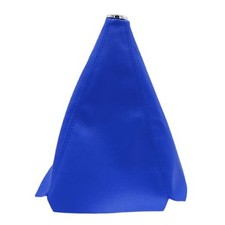 Car Shift Knob Cover,PU Leather Manual Shifter Shift Boots Cover for Most Blue