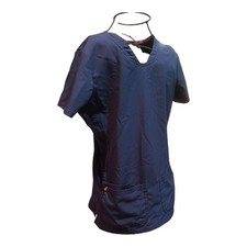 HeartSoul Scrub Top Women s Small Navy Short Sleeve Scrub Top 20710 NAYH Medical