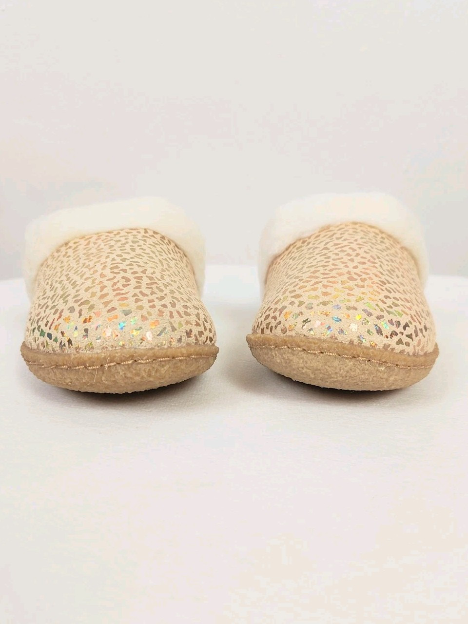 PANTOFOLA D’ORO Sorel Youth Nakisha Slide II ciabatte bambini taglia 1 scarpe bambina oro ceramica marrone