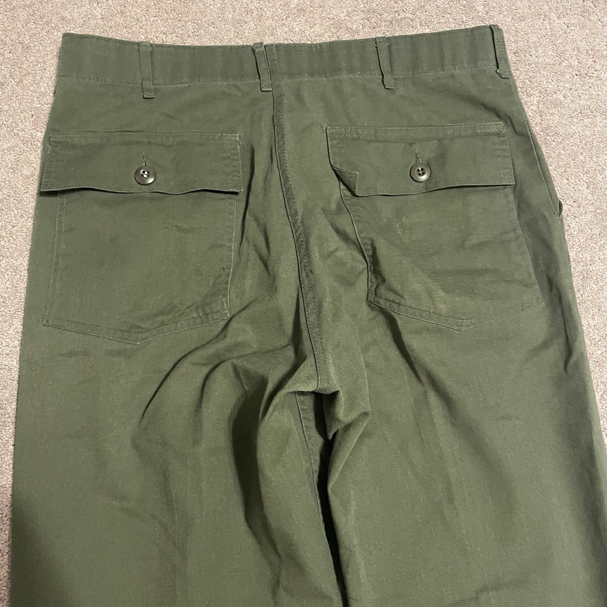 Vintage OG 507 1980s Military Pants Utility Trousers Army