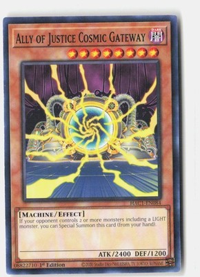 Ally of Justice Cosmic Gateway 1st Edition Common Hidden Arsenal 1 HAC1-EN084 LP