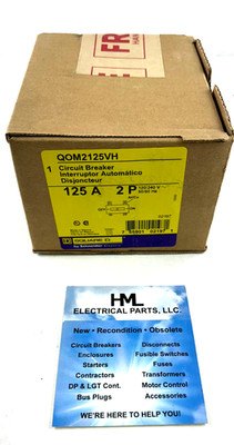 SQUARE D, QOM2125VH, 125A, 240V, MAIN CIRCUIT BREAKER *NEW IN BOX
