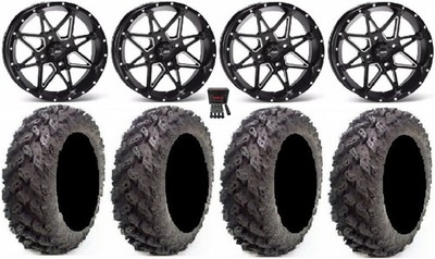 ITP Tornado 14'' Wheels Black 28'' Reptile Tires Can-Am Commander Maverick