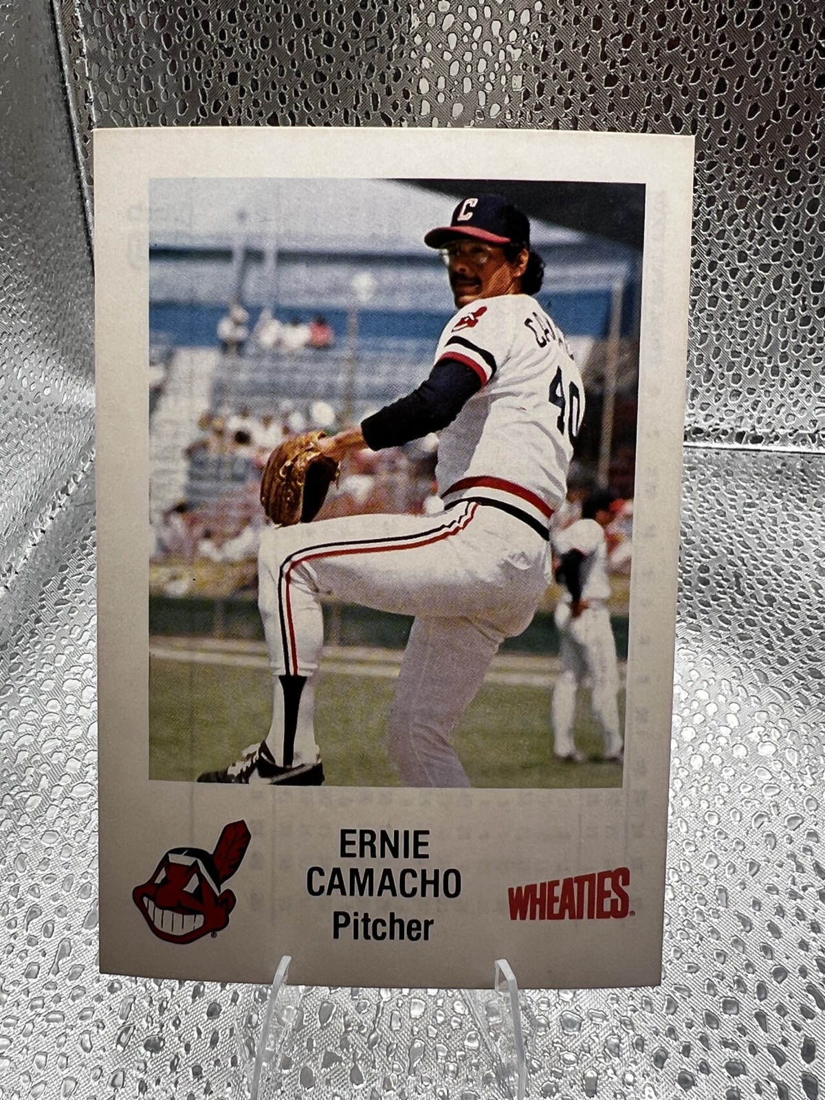 1984 Wheaties Cleveland Indians - Ernie Camacho #13