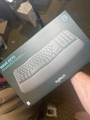 Logitech Wave Keys Wireless Ergonomic Keyboard - Graphite, US English
