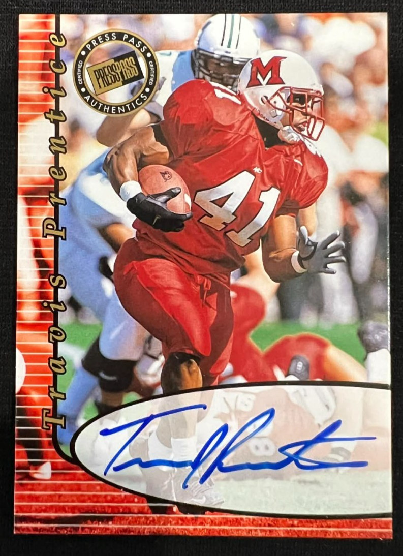 Travis Prentice Press Pass Autograph # Base