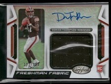 2023 Panini Certified Freshman Fabric Mirror Signatures Dorian Thompson-Robinson