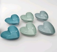 Heart Shaped Desert Ramekin Dishes Set of 6 Desert Sweet Dishes LOVE Heart Shape