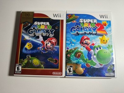 Super Mario Galaxy 1 And 2 Bundle Lot (Nintendo Wii, 2007) CIB Tested Excellent