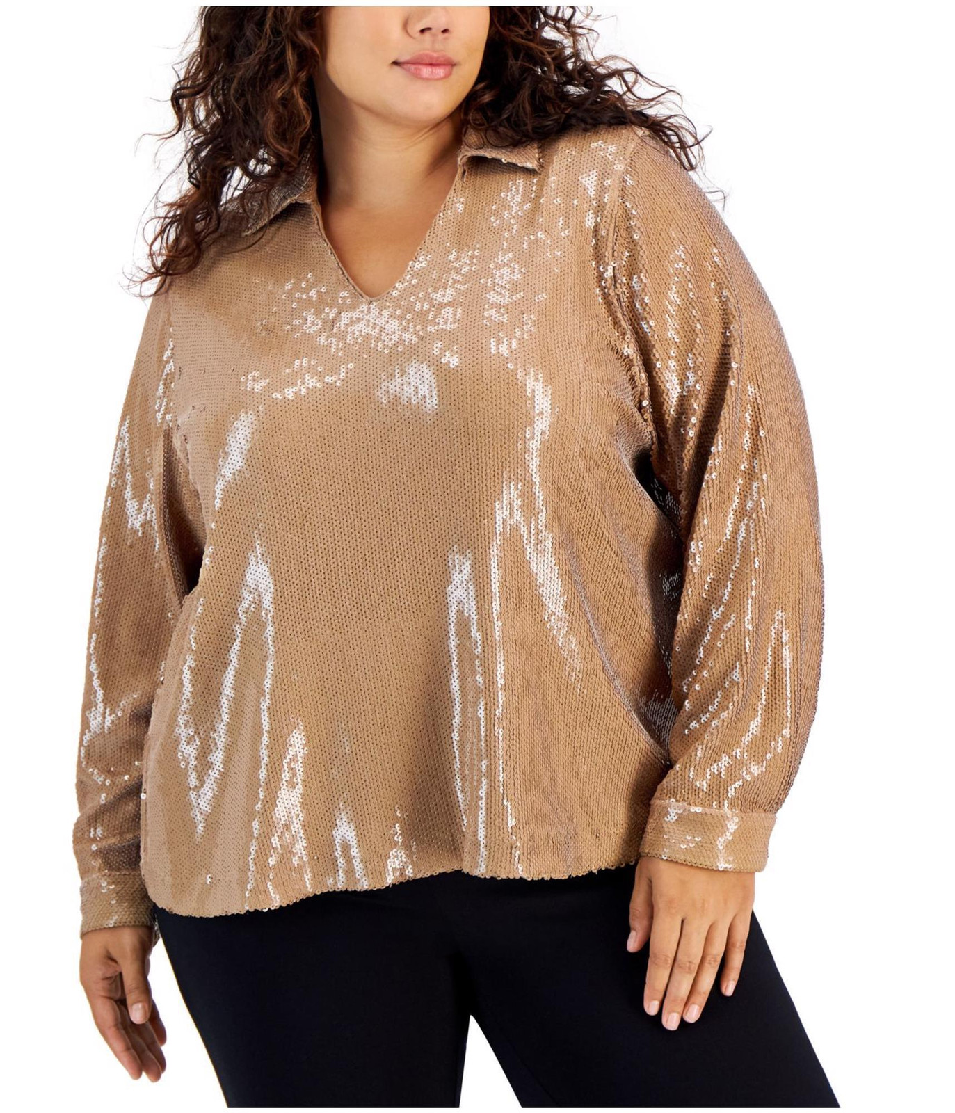 3x sequin top