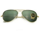 Ray-Ban Sunglasses RB3025 Aviator Classic 58mm Gold Frame Green Lenses Unisex