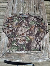 Ol Tom Technical Turkey Gear XL Shirt Realtree Hardwoods Men Mock Long Sleeve