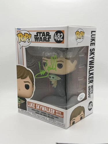 Mark Hamill Signed JSA Funko Pop! Star Wars 482 Luke Skywalker with Grogu