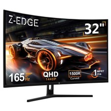 Z-Edge 32 Inch QHD Curved Gaming Monitor 170Hz 1440P 2K 1ms MPRT 16:9 1500R C...