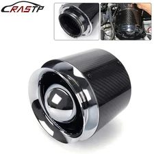 Universal 3" Inlet Carbon Fiber Hi-Flow Air Filter For Cold Air/Short Ram Intake