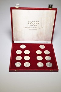 Rare 1976 WINTER OLYMPICS, Innsbruck, Austria - Complete SILVER coin SET