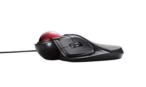 ELECOM trackball mouse Wired 8 button Big ball M-HT1URBK from JAPAN #h35 - Image 3 of 4
