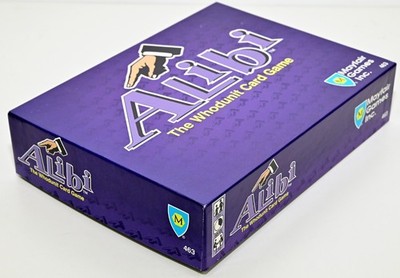 Kartenspiel- ALIBI-The Whodunit Card Game , Mayfair Games Inc. 1993 Neuwertig!