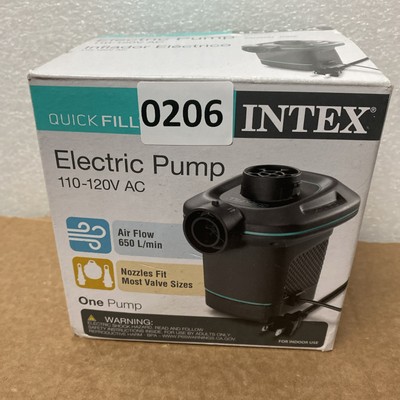 Intex 66639E 120V Quick Fill AC Electric Air Pump w/ 3 Interconnected Nozzles