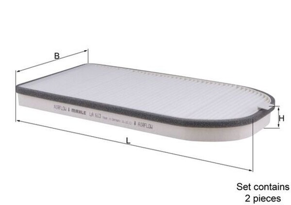 Innenraumfilter Mahle La 613/S Partikelfilter FüR B12 E38 Alpina Bmw 7Er 725 Tds-image
