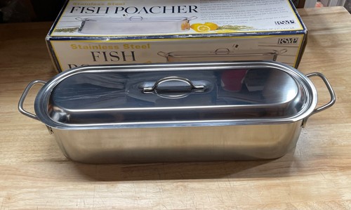 Vintage Y2K Progressive Stainless Steel Fish Poacher New Old Stock - Picture 2 of 16