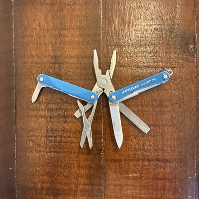 Leatherman Squirt PS4 Multi Tool, Knife, Pliers - Blue  - Excellent