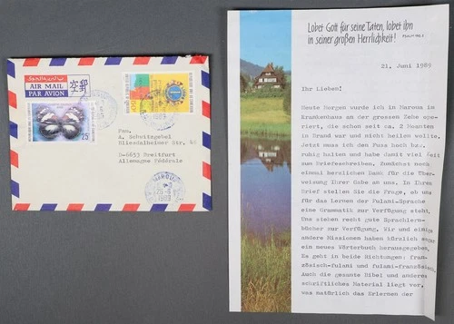 MayfairStamps Cameroun 1989 Lions International Stamp to Breitfurt Germany Lette