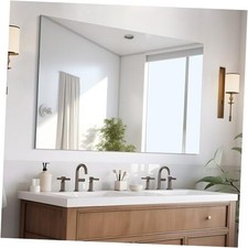 Mirror, 30x40 Inch Rectangle Bathroom Mirrors for Wall, 40"L x 30"W Frameless