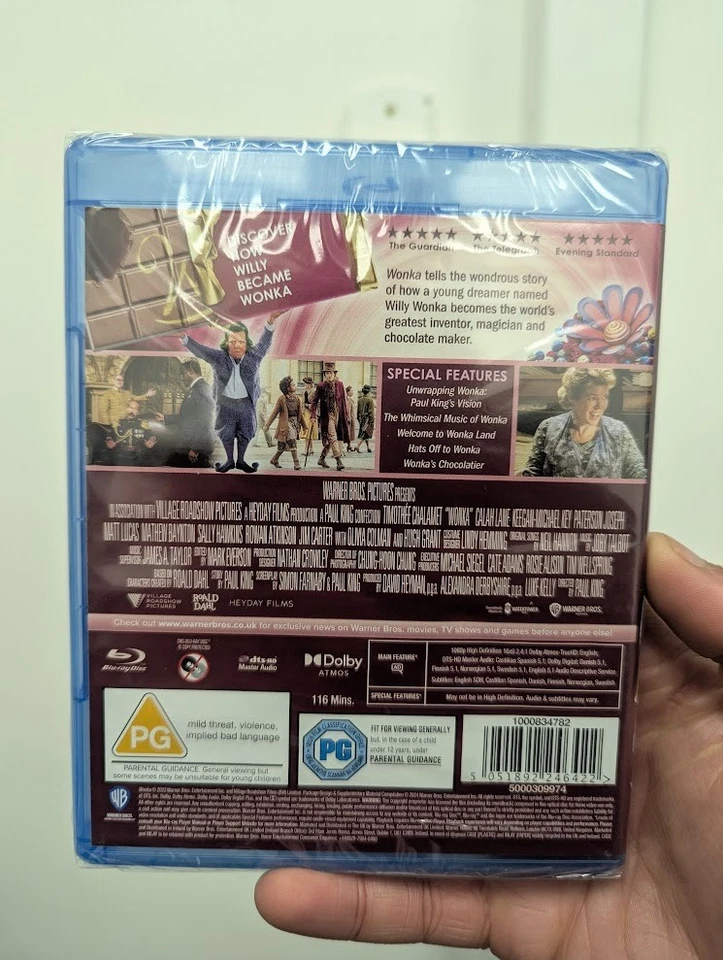 Wonka (Blu-ray) New and Sealed Mark on spine - Image 2 of 3