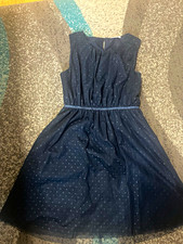 name it Mädchenkleid Gr. 164 blau gepunktet ...