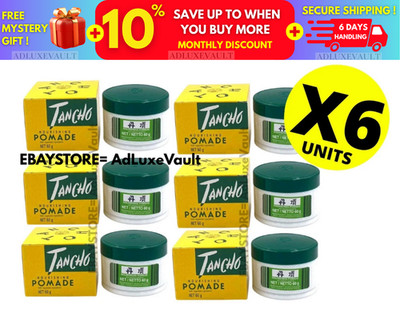 TANCHO POMADE NOURISHING HAIR CREAM SHINE STYLING GROOM PURE VEGETABLE 60g (X6)