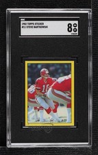 1982 Topps Stickers Steve Bartkowski #11 SGC 8 1i01