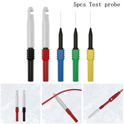 Test Probe Multimeter Tools 30-60V/30A 5PCS AC/DC Head/Needle Insulated