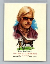 2007 Topps Allen &amp; Ginter Bob Baffert Champion Horse Trainer Card