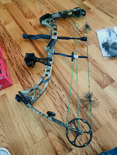 PSE Brute LT RH Camo 70lb 25-30in Draw 29in Bow w/ 3-Pin + Quiver