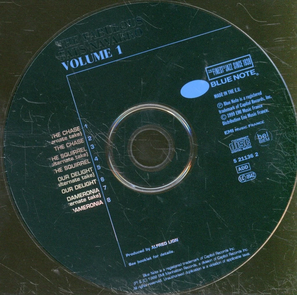 Fats Navarro Fabulous Fats Navarro Volume 1 CD France Blue Note 1999 in digipak - Bild 3 von 3