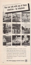 Bell System 1948 Vintage Print Ad Overseas Telephone Service Sep 13