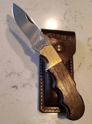 Vintage Gerber U.S.A. Magnum Lock Back Knife, Finger Grip Handle, Excellent!