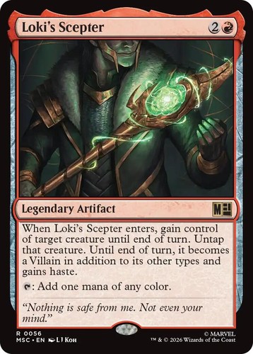1x Loki, Lord of Misrule MTG - Commander: Marvel Super Heroes - NM