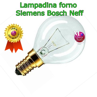 Glühbirne Kugelofen Bosch Siemens Neff 40W E14 300°C 220V Original