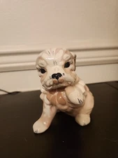 1930s-60s  Kay Finch Pink YORKSHIRE TERRIER PUPPY Ceramic Figurine MADE IN CALIF