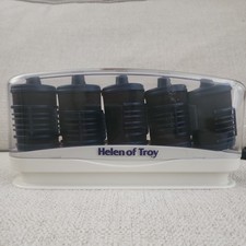 Helen Of Troy Hot Setter 5 XL Travel Roller Hair Curler 4 Clips Flocked Tested