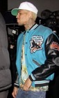 DeLong San Jose Sharks Varsity Wool Jacket Blue Black NHL worn by Chris Brown — photo 4