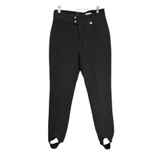   VINTAGE Nils Black Stirrup High Waist Retro Snow Ski Pants Women  s Size 12